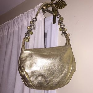 Coccinelle - Gold Beaded Leather Bag